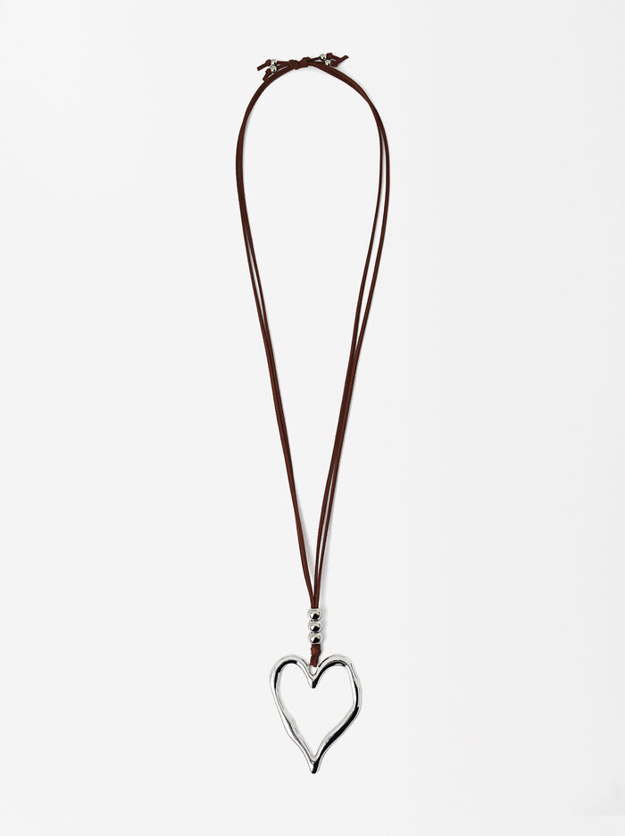 Herz-Halskette Mit Seil 