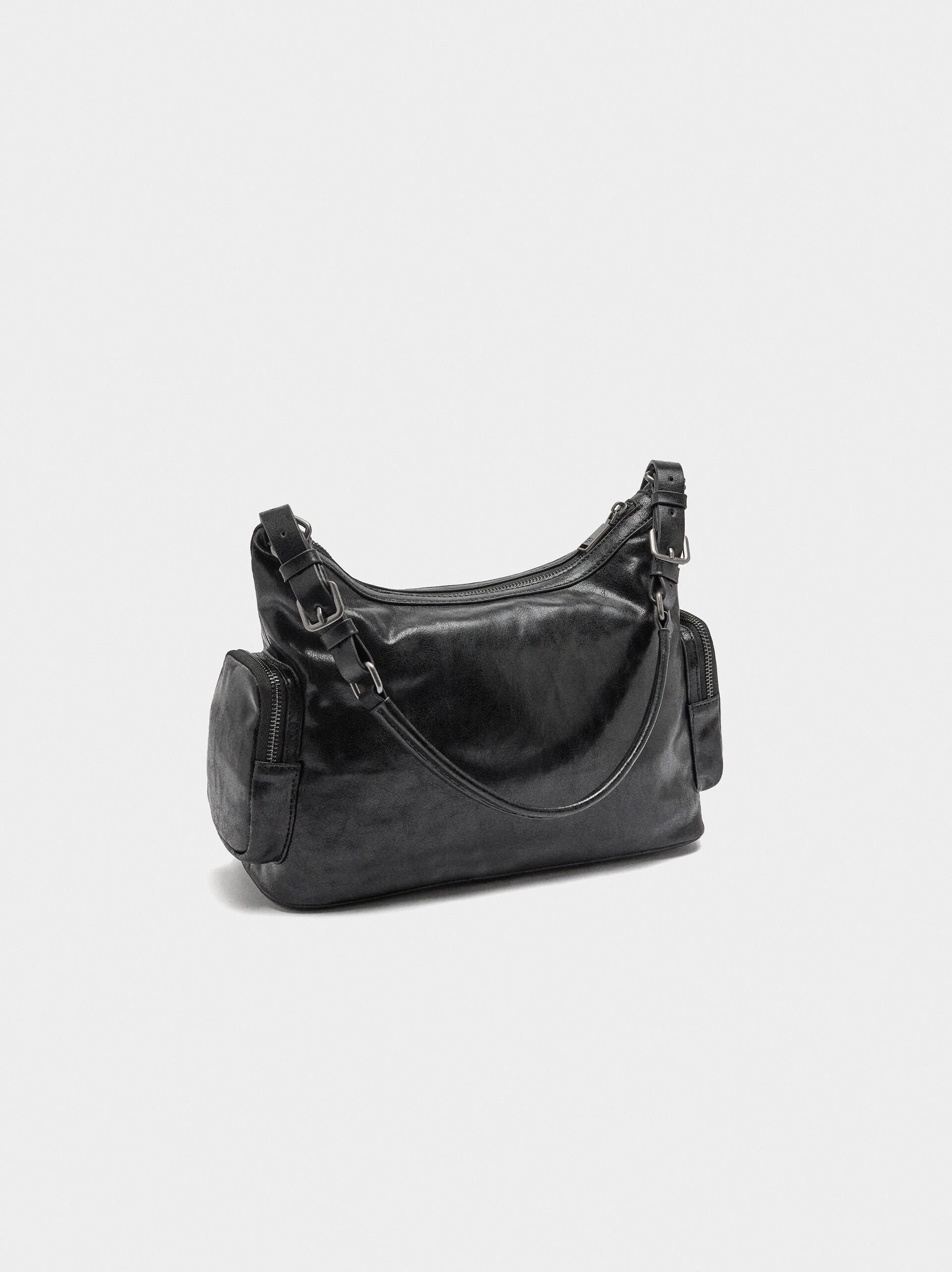 Shoulder bag with aged effect image number 3.0