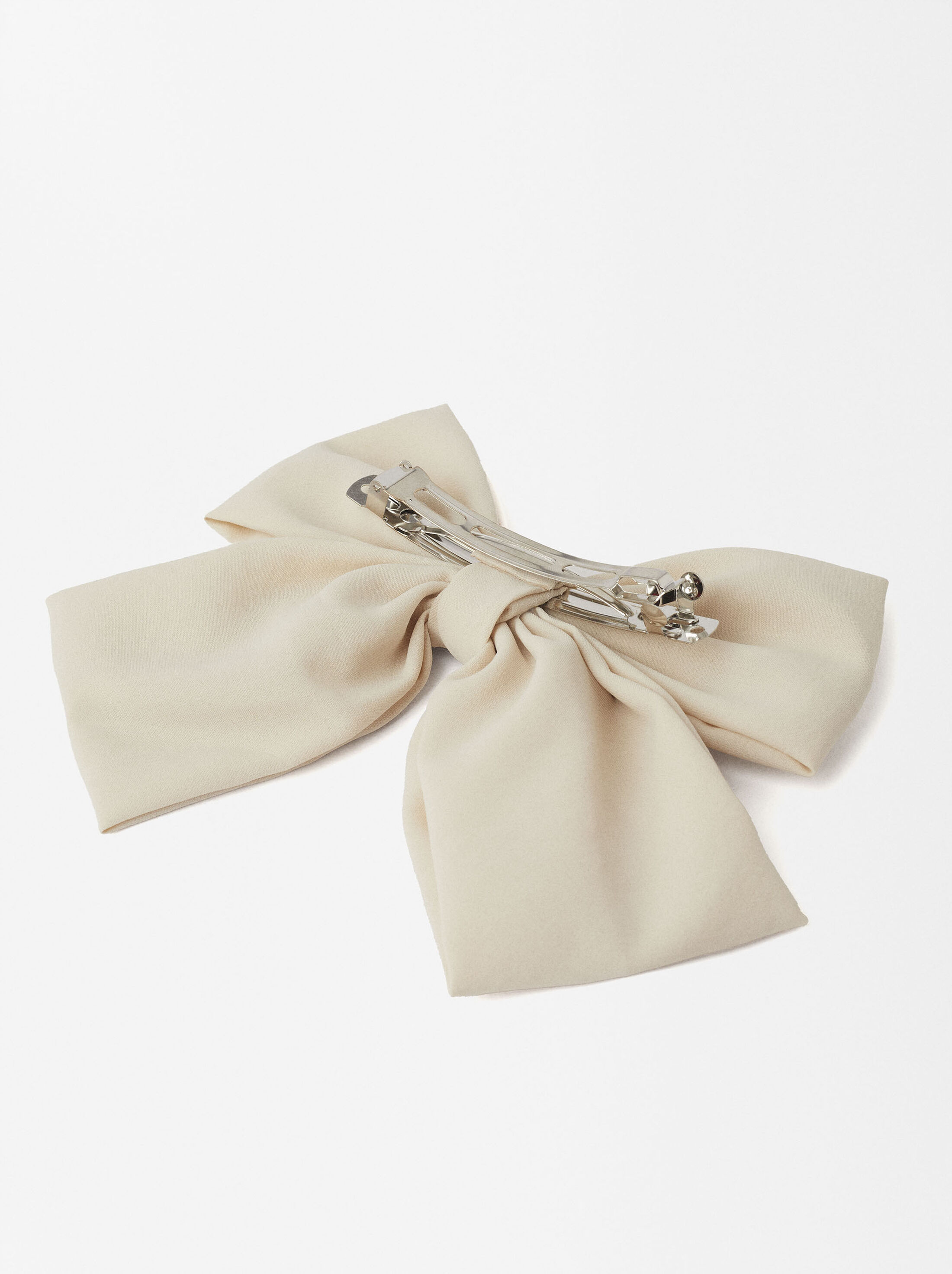 French hair clip with bow image number 2.0