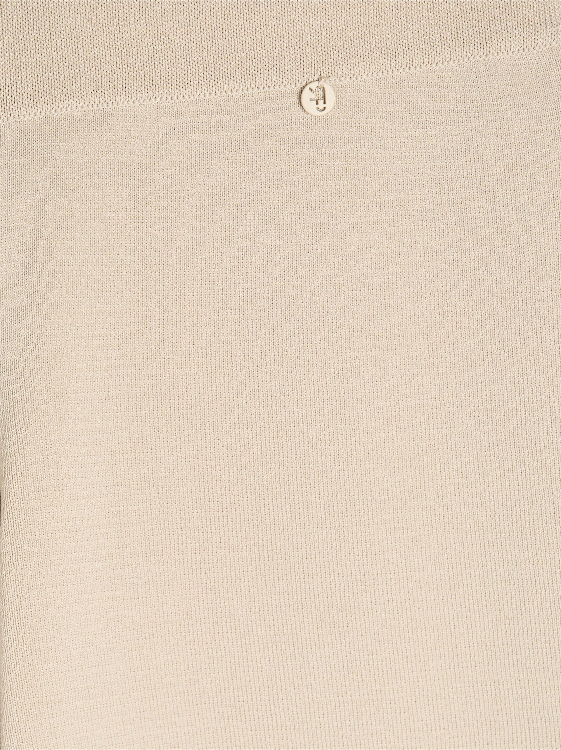 Elastic waist knit pants image number 7.0