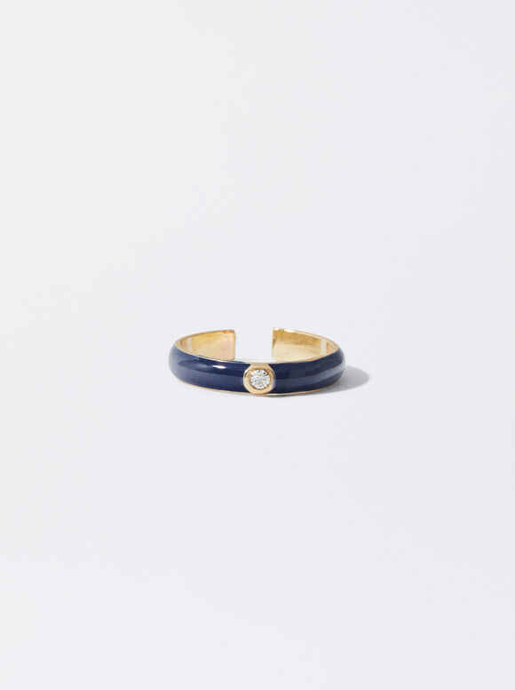 Verstellbarer Ring, Marineblau, hi-res