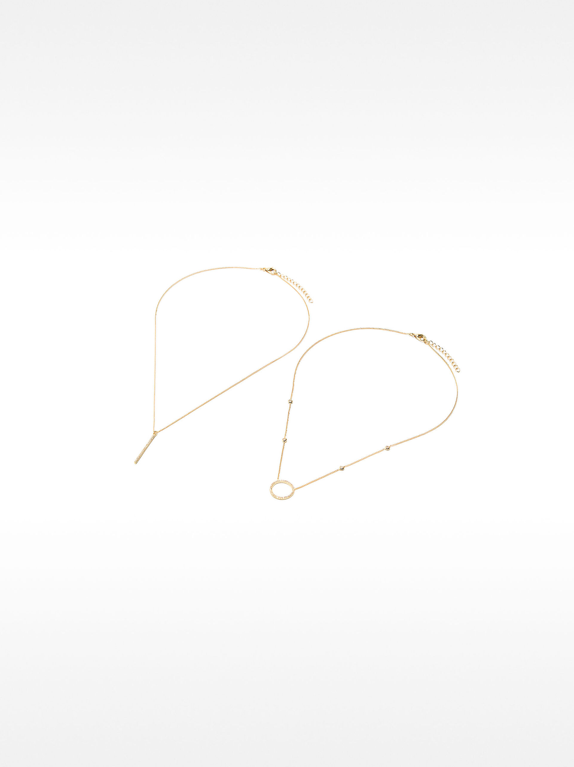 Set of necklaces with zirconia image number 2.0