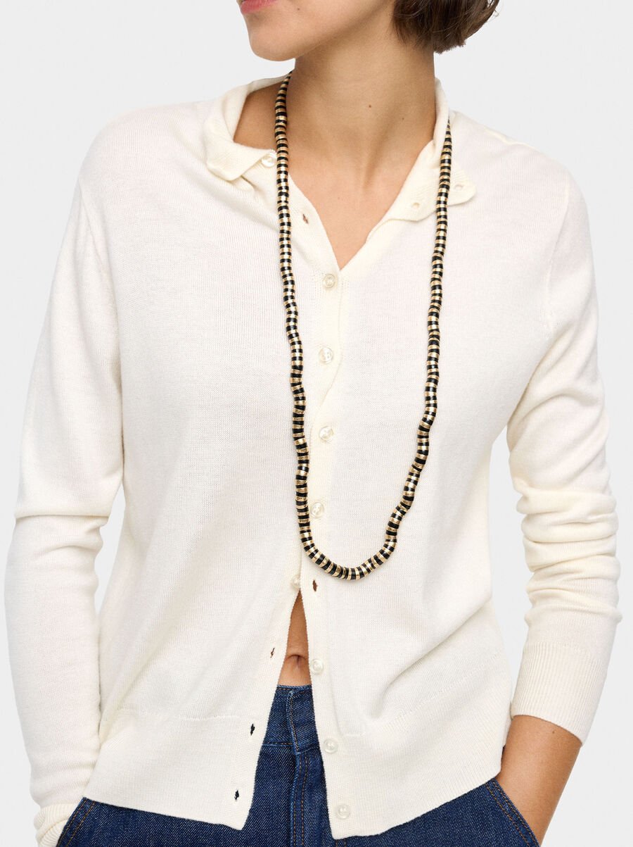 Collar largo cadena de serpiente