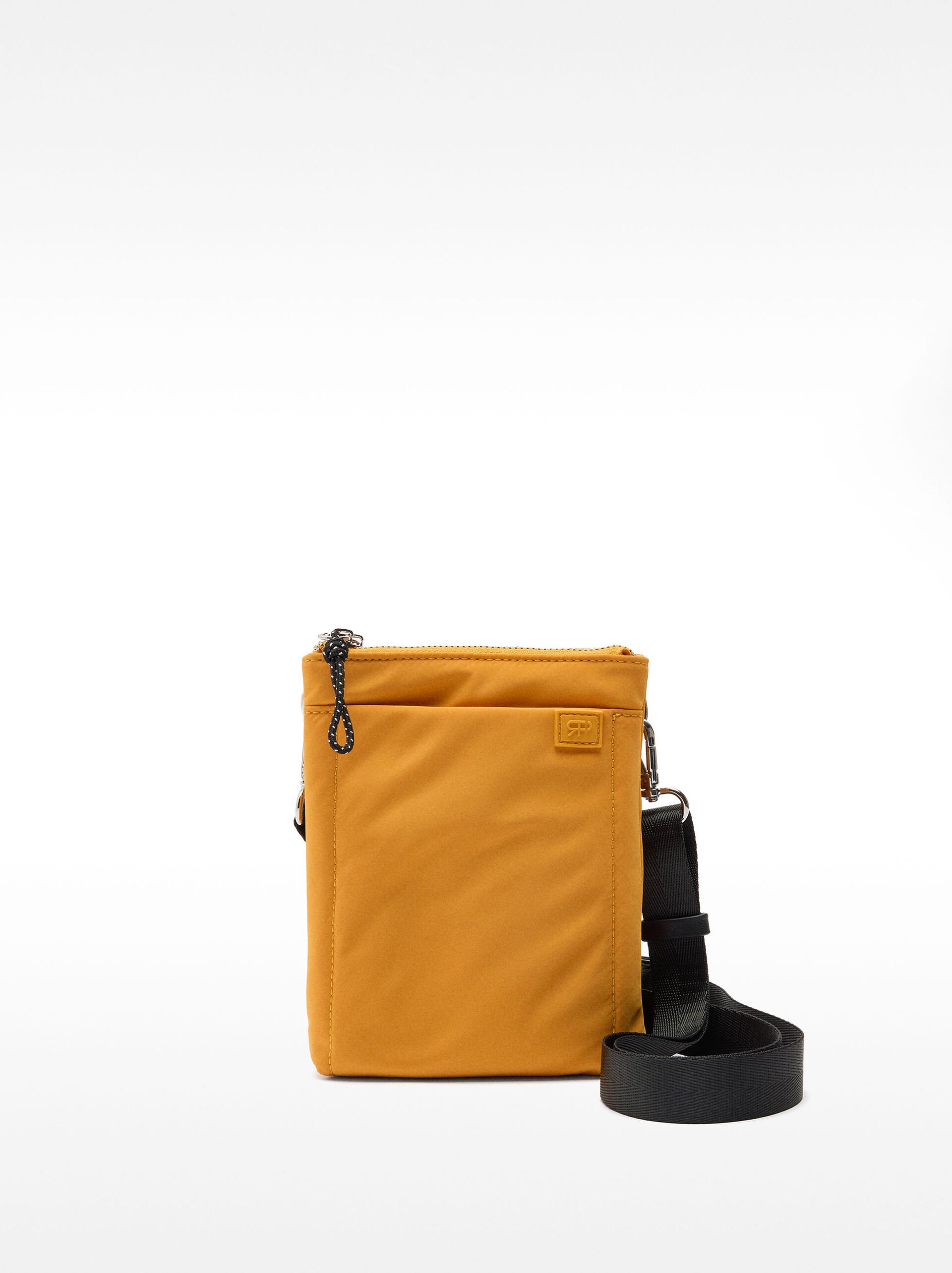 Borsa a tracolla incrociata doppia in nylon image number 0.0