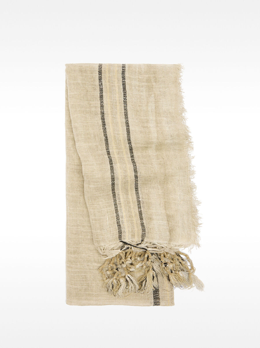 Scarf with cotton blend
