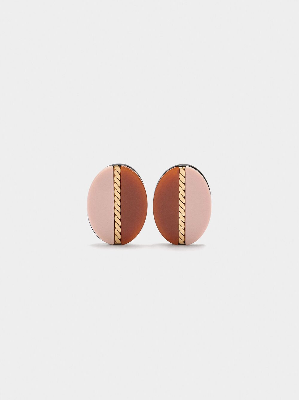 Ovale Ohrringe aus Harz