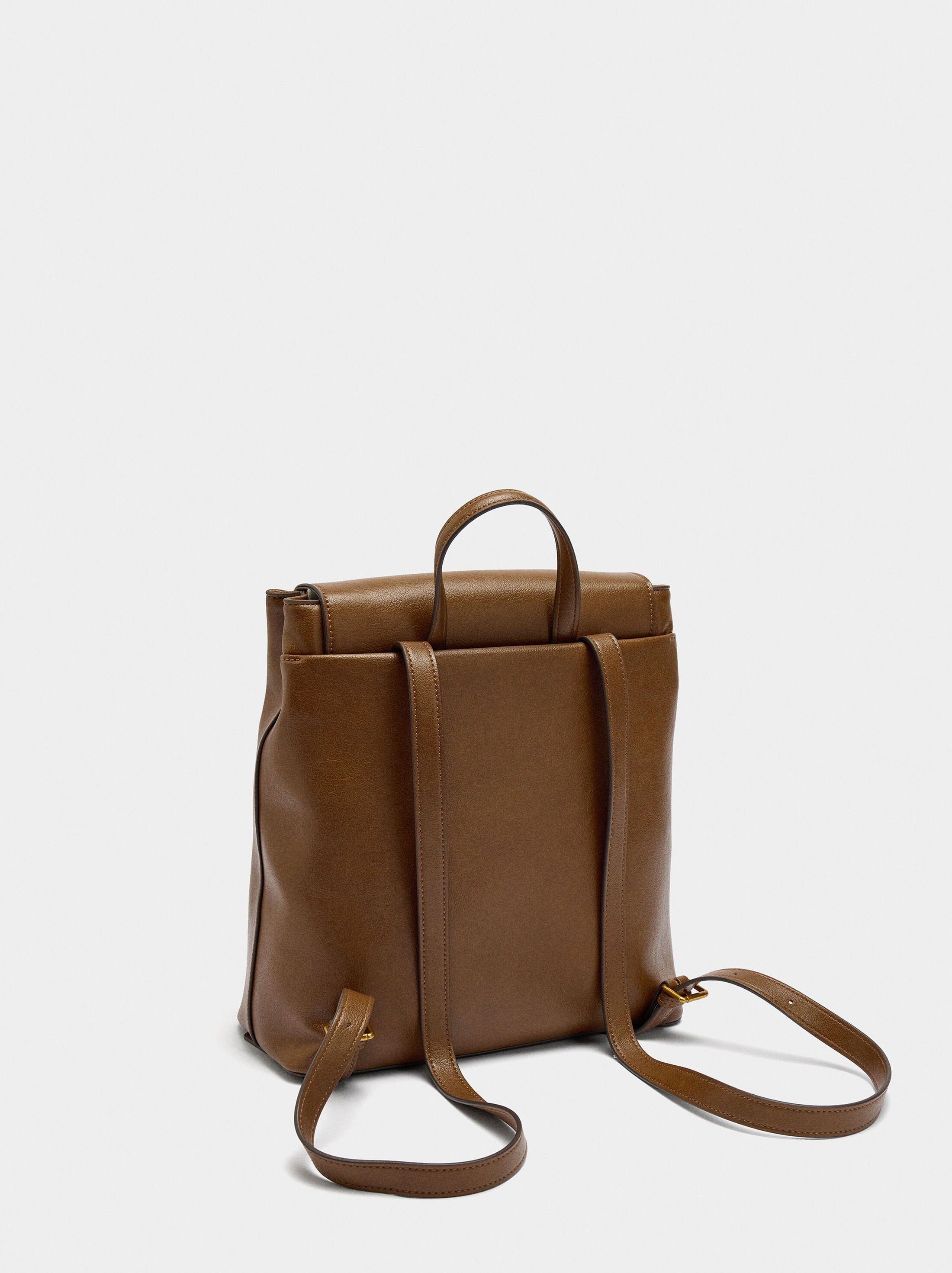 Backpack with twist closure image number 3.0