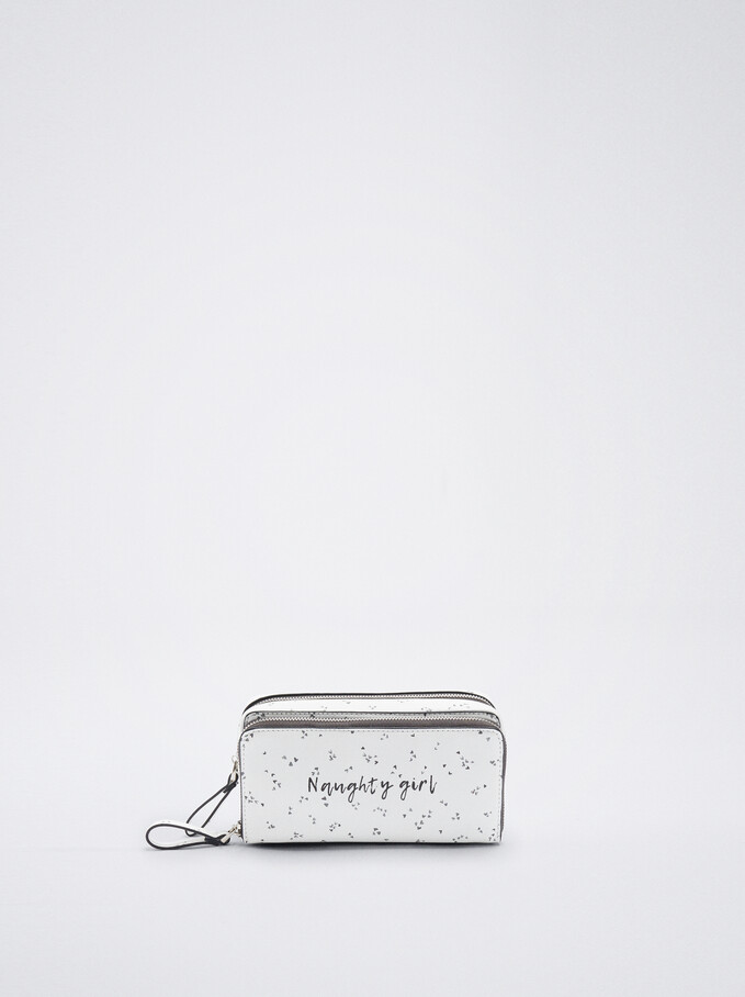 Trousse De Bain Avec Imprimé, Rouge, hi-res