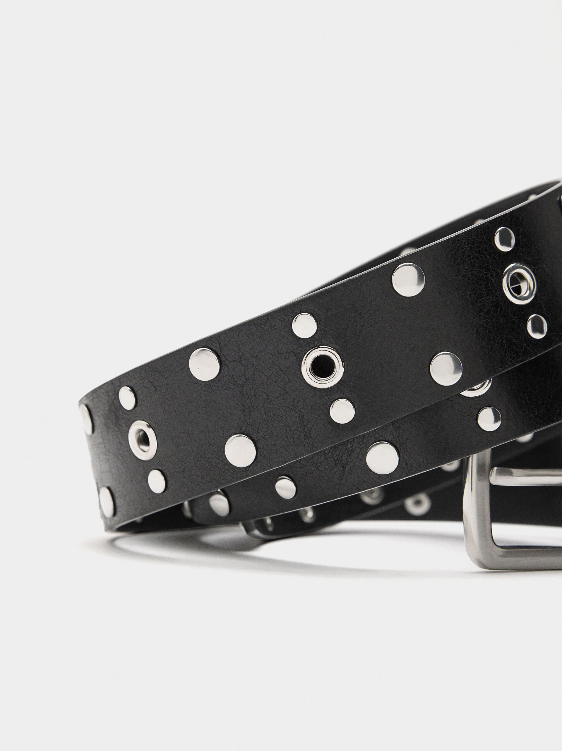 Belt with studs image number 2.0
