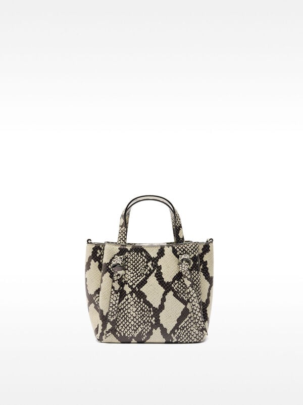 Sac cabas en cuir imprimé animal
