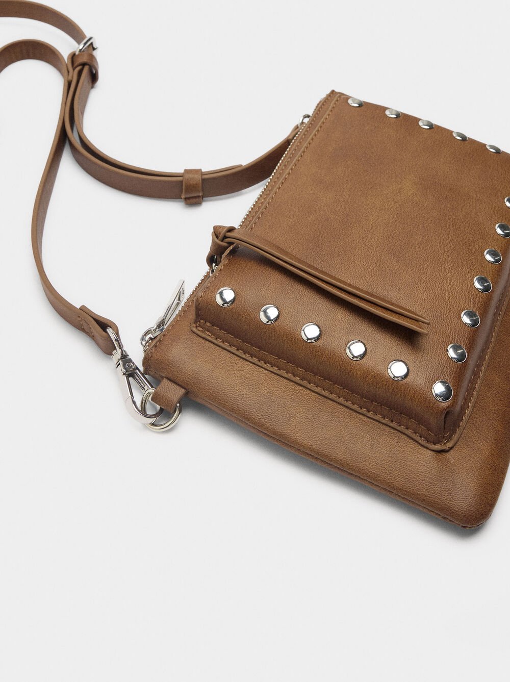 Crossbody bag with studs