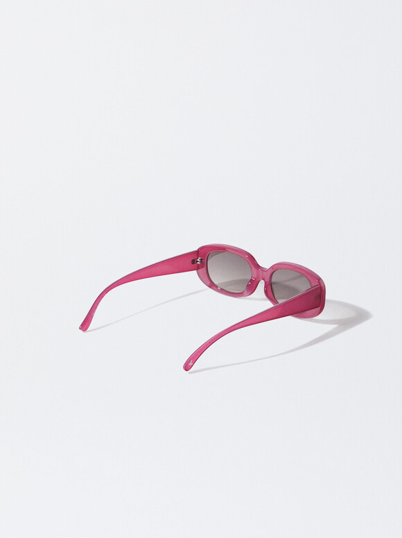 Oval Sunglasses, Bordeaux, hi-res
