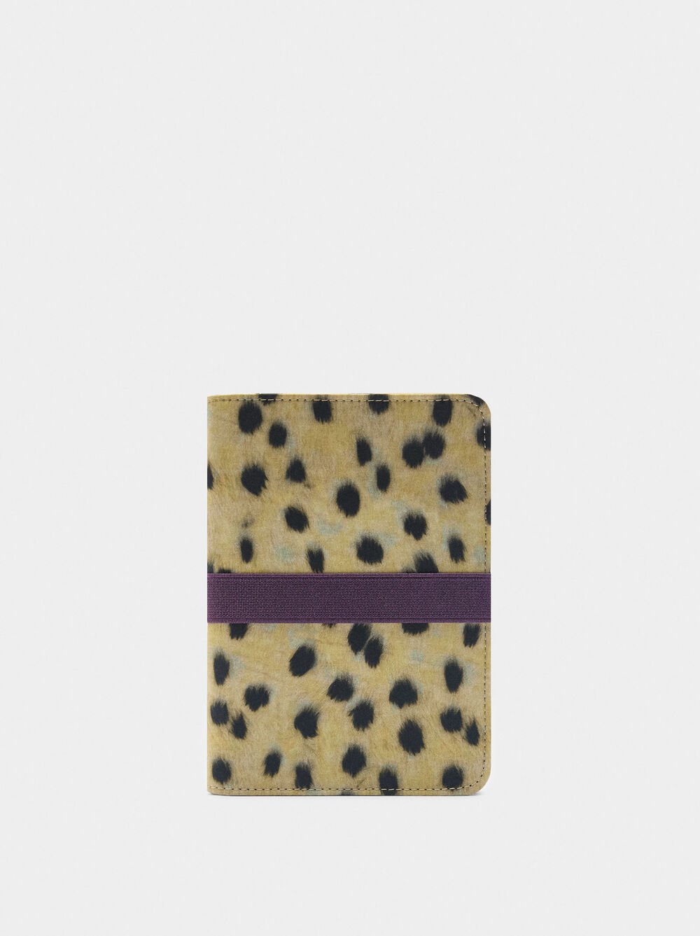 Funda de pasaporte de nylon estampado animal