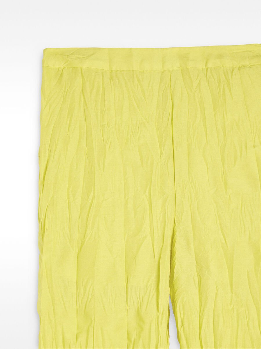 Wrinkled effect pants