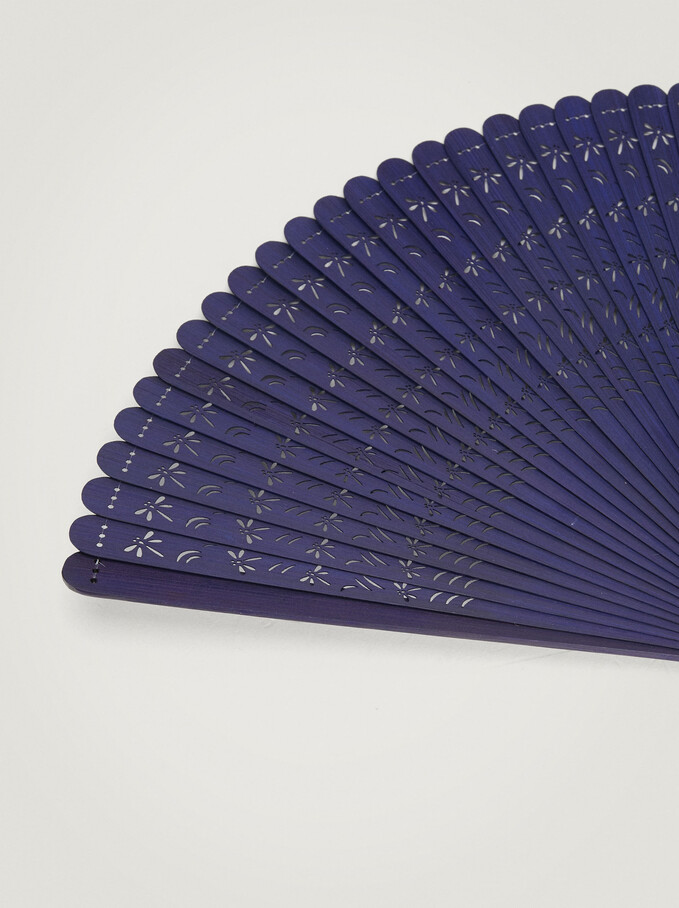 Perforated Fan, Navy, hi-res