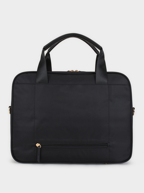 Nylon 13” Laptop Bag, Black, hi-res