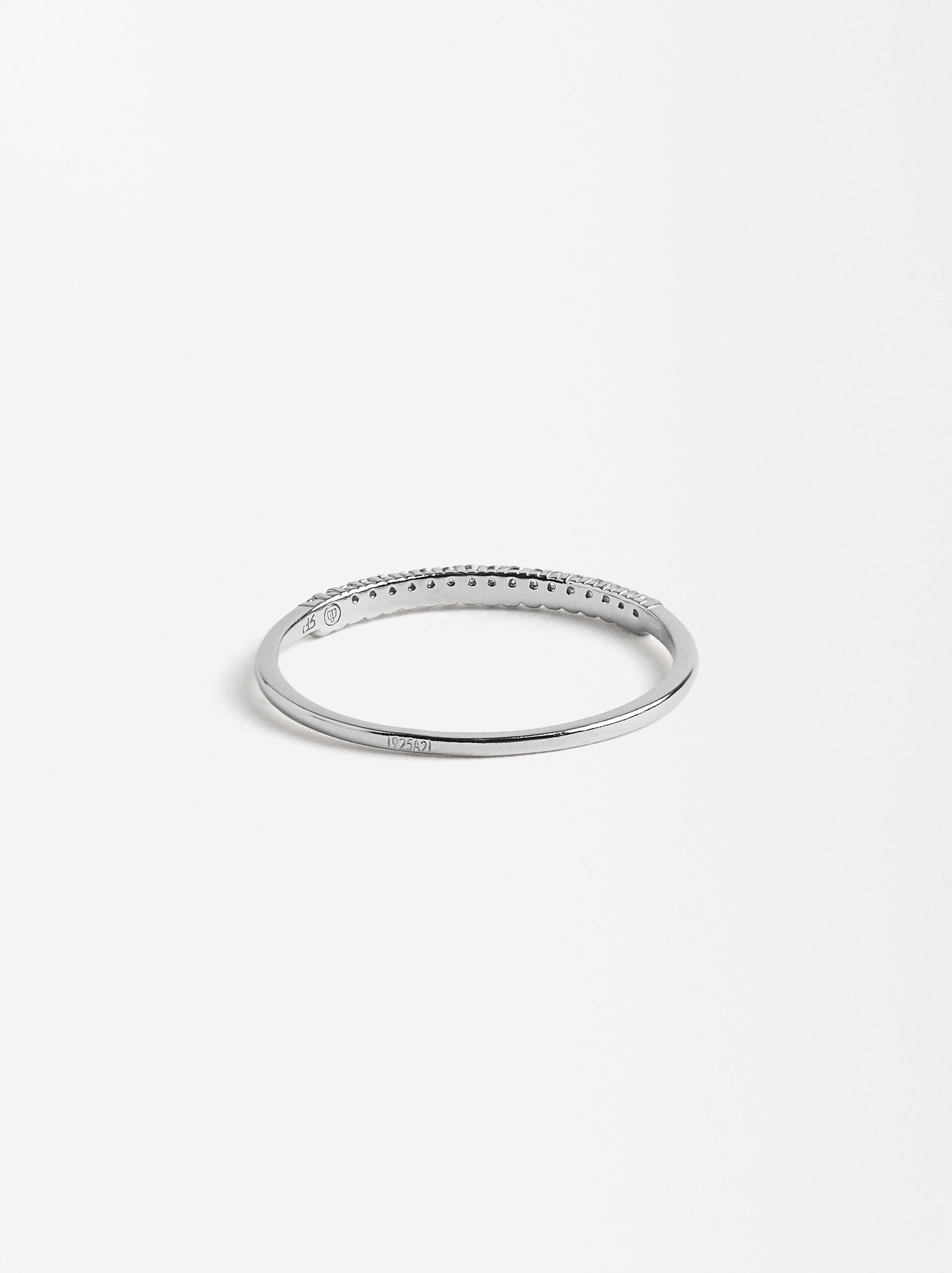 Ring with zirconia - STERLING SILVER 925 image number 3.0