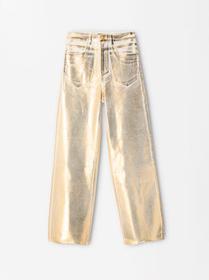 Jeans In Metallic-Optik image number 5.0