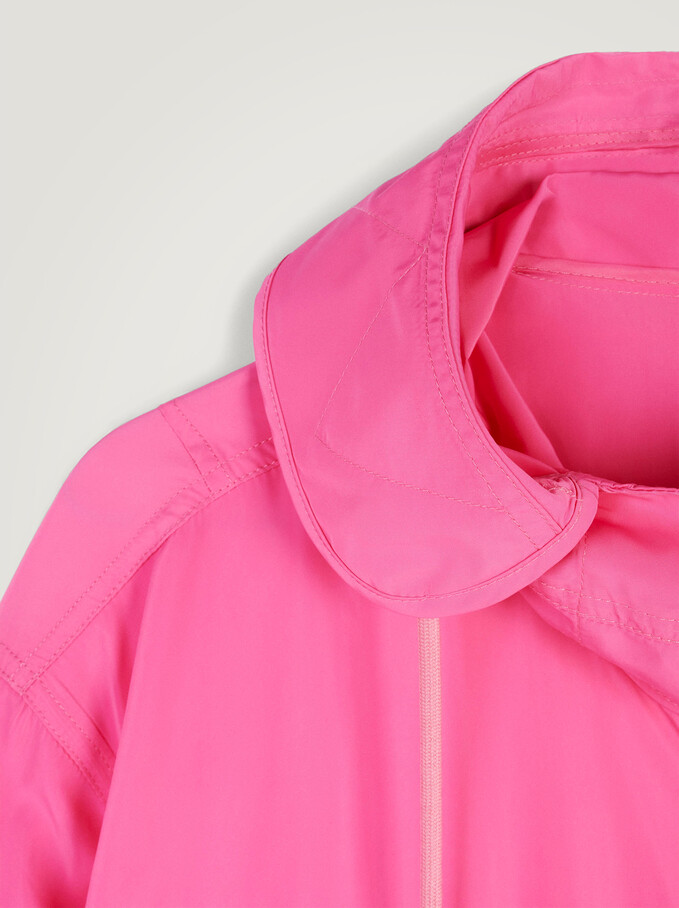 Light Jacket With Hood, Pink, hi-res