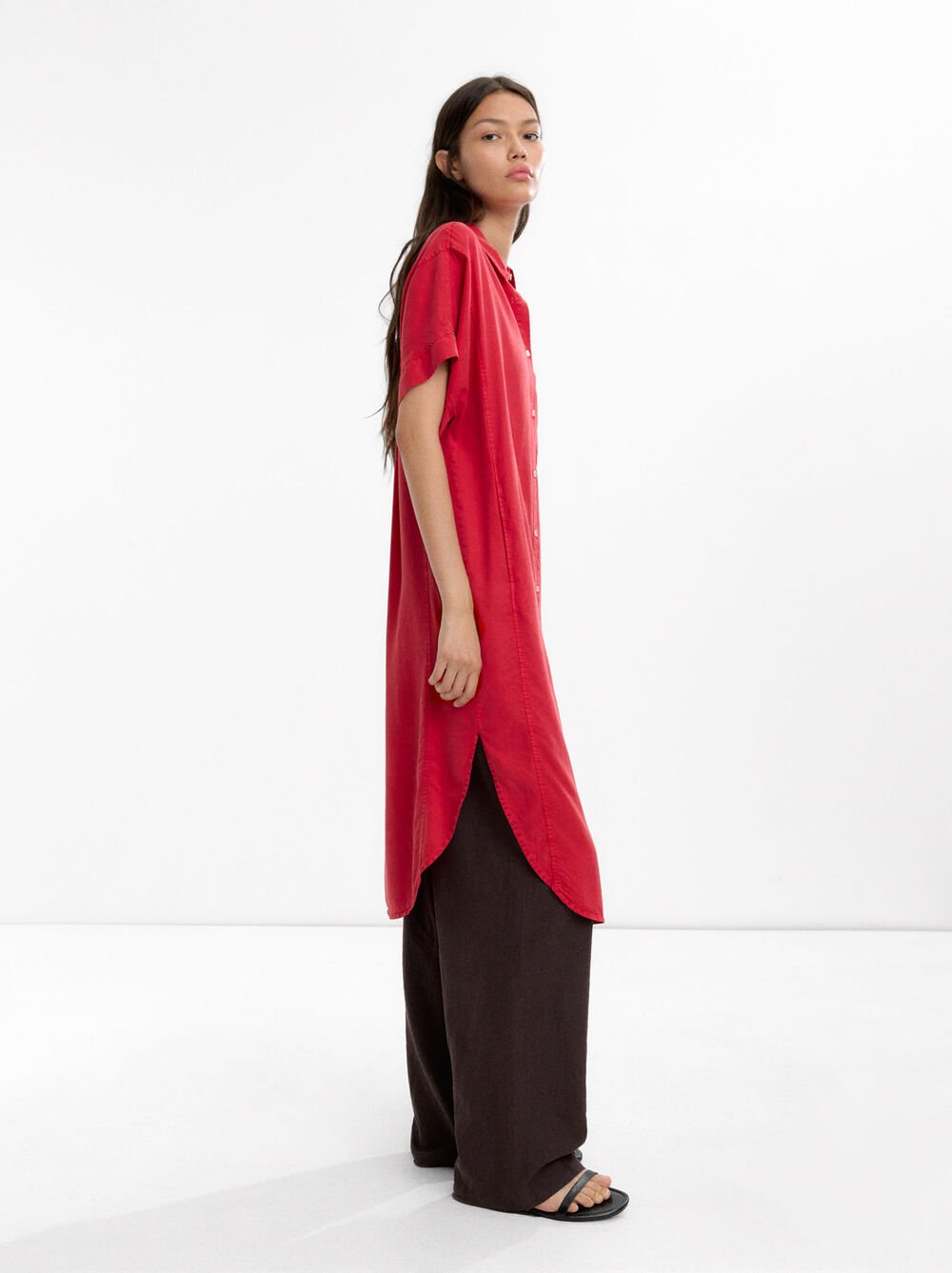 Vestido camisero 100% lyocell