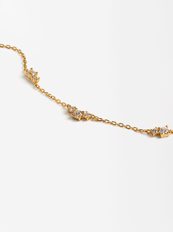 Bracelet with zirconias - 925 sterling silver