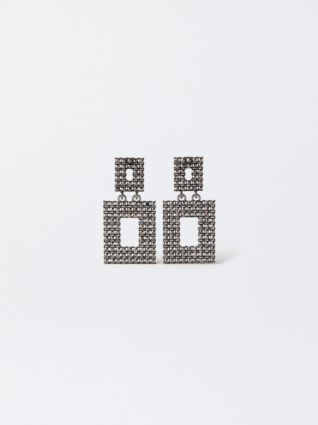 Medium Earrings With Crystals 