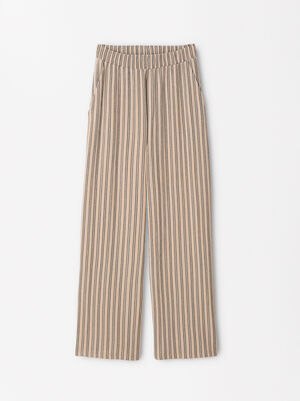 Loose-Fitting Trousers With Elastic Waistband image number 0.0