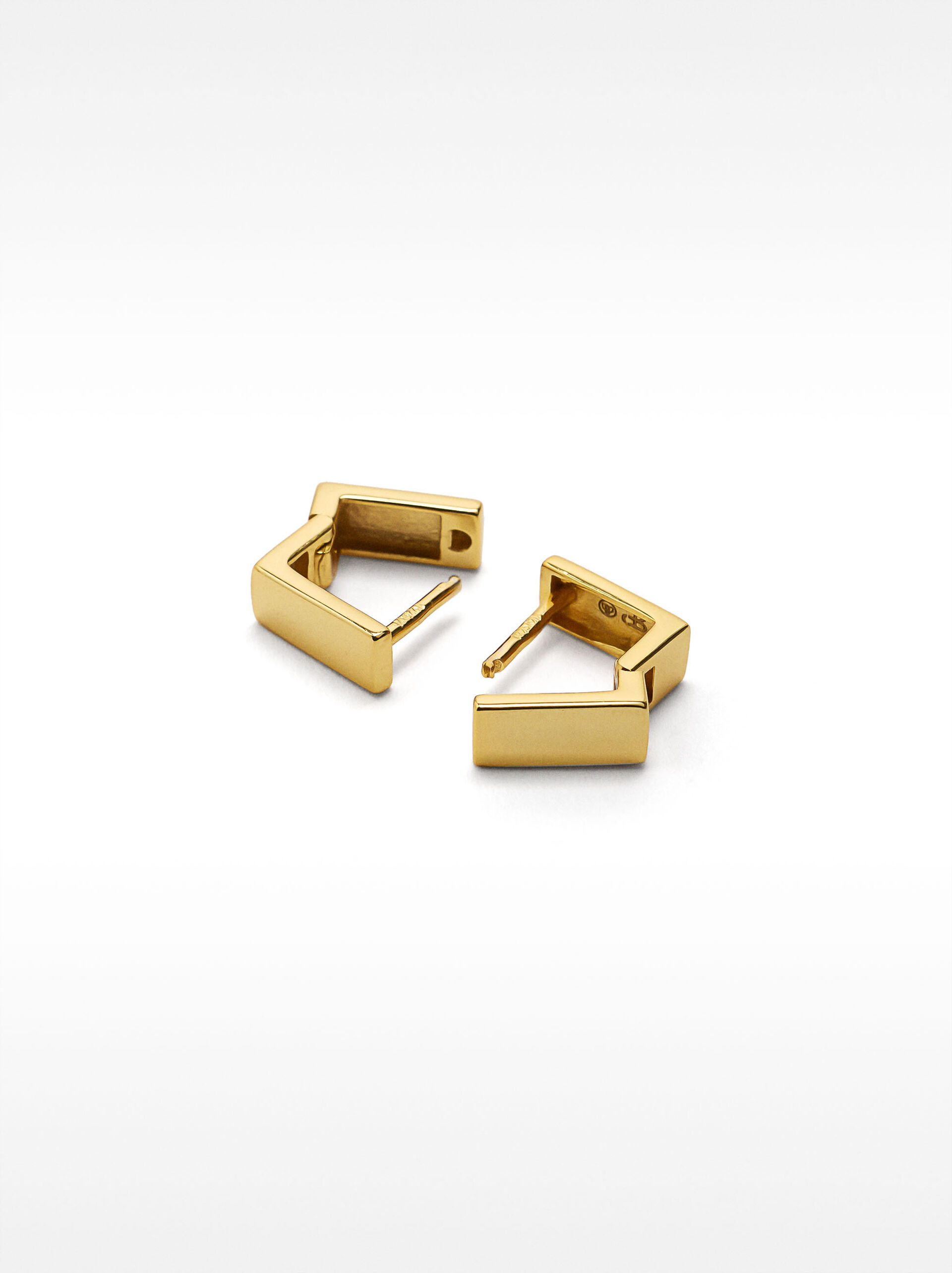 Square hoop earrings - 925 sterling silver image number 3.0