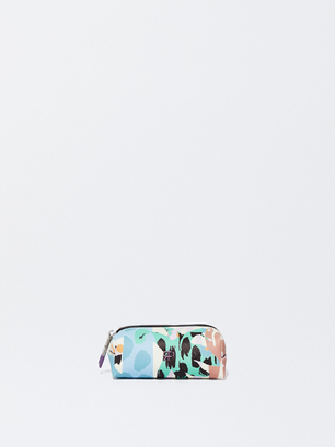 Printed Coin Purse, Multicolor, hi-res