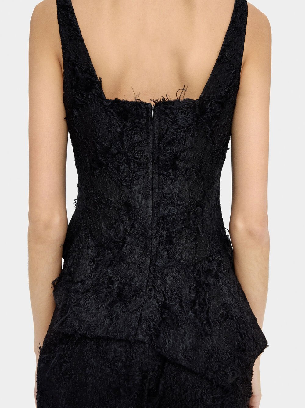 Top jacquard asimètric