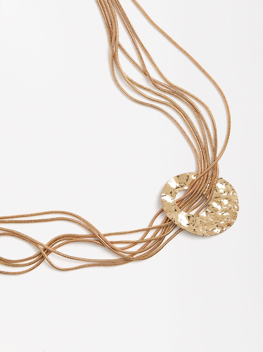 Multichain necklace with pendant