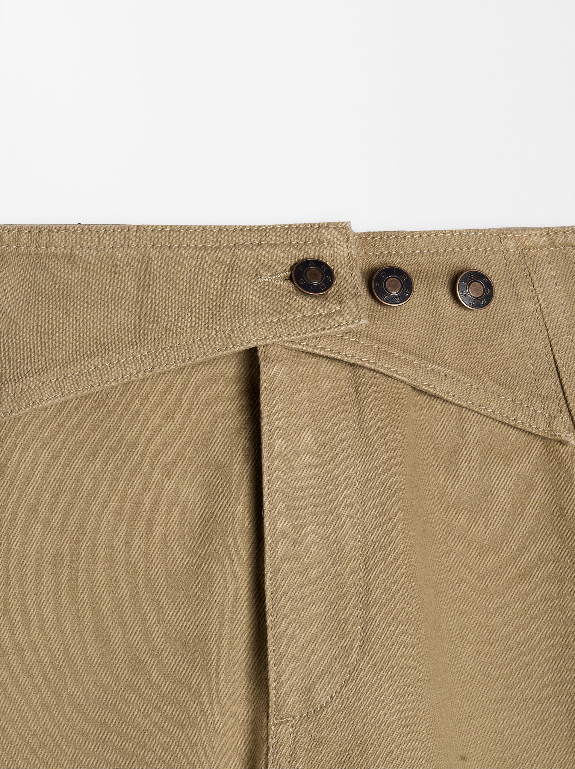 Cross detail denim pants image number 6.0