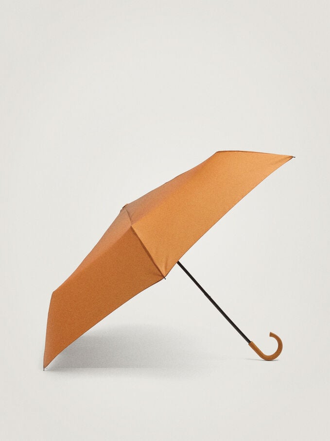 Petit Parapluie Pliant, Doré, hi-res