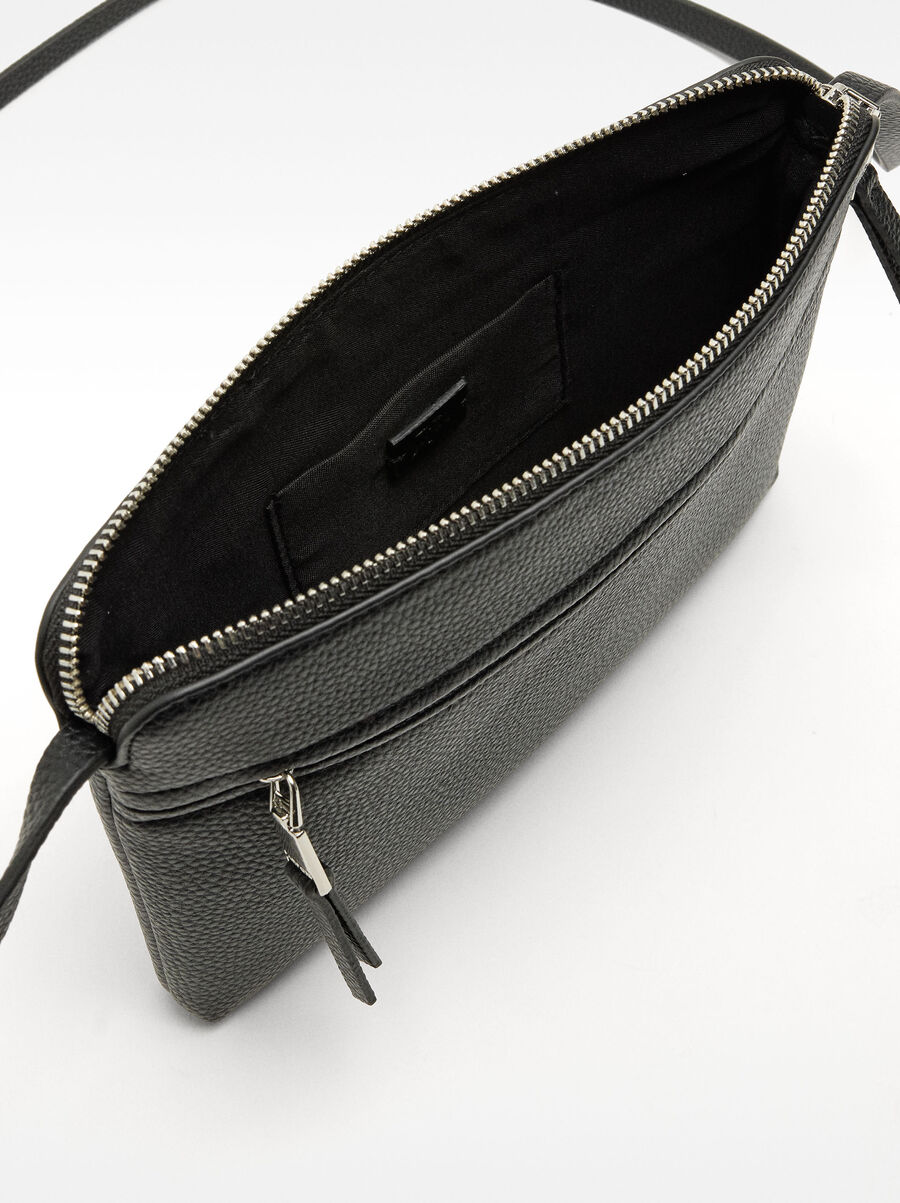 Borsa a tracolla con tasca esterna