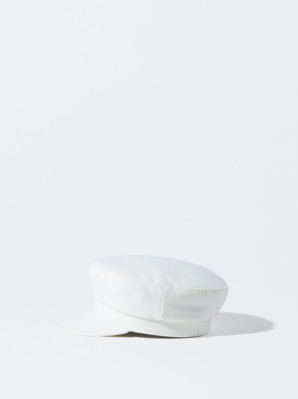 Wool Beret, Ecru, hi-res