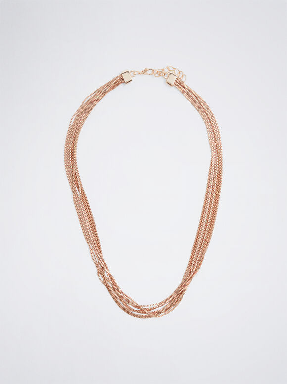 Rose Gold Chain Necklace, Rose Gold, hi-res