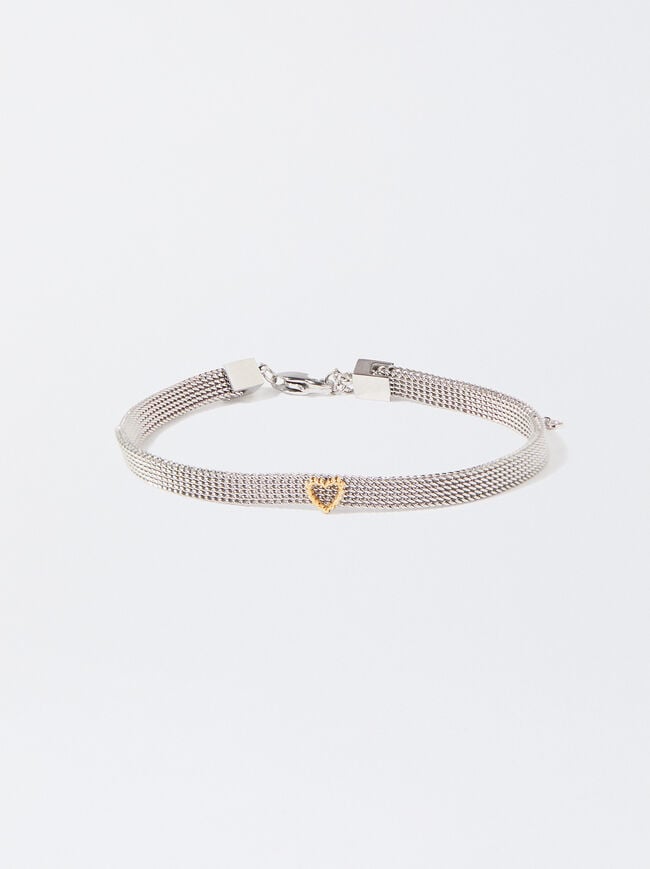 Stainless Steel Bracelet With Charm