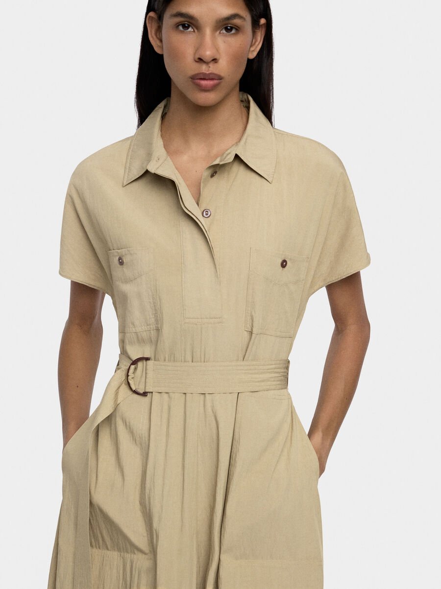 Midi shirt dress