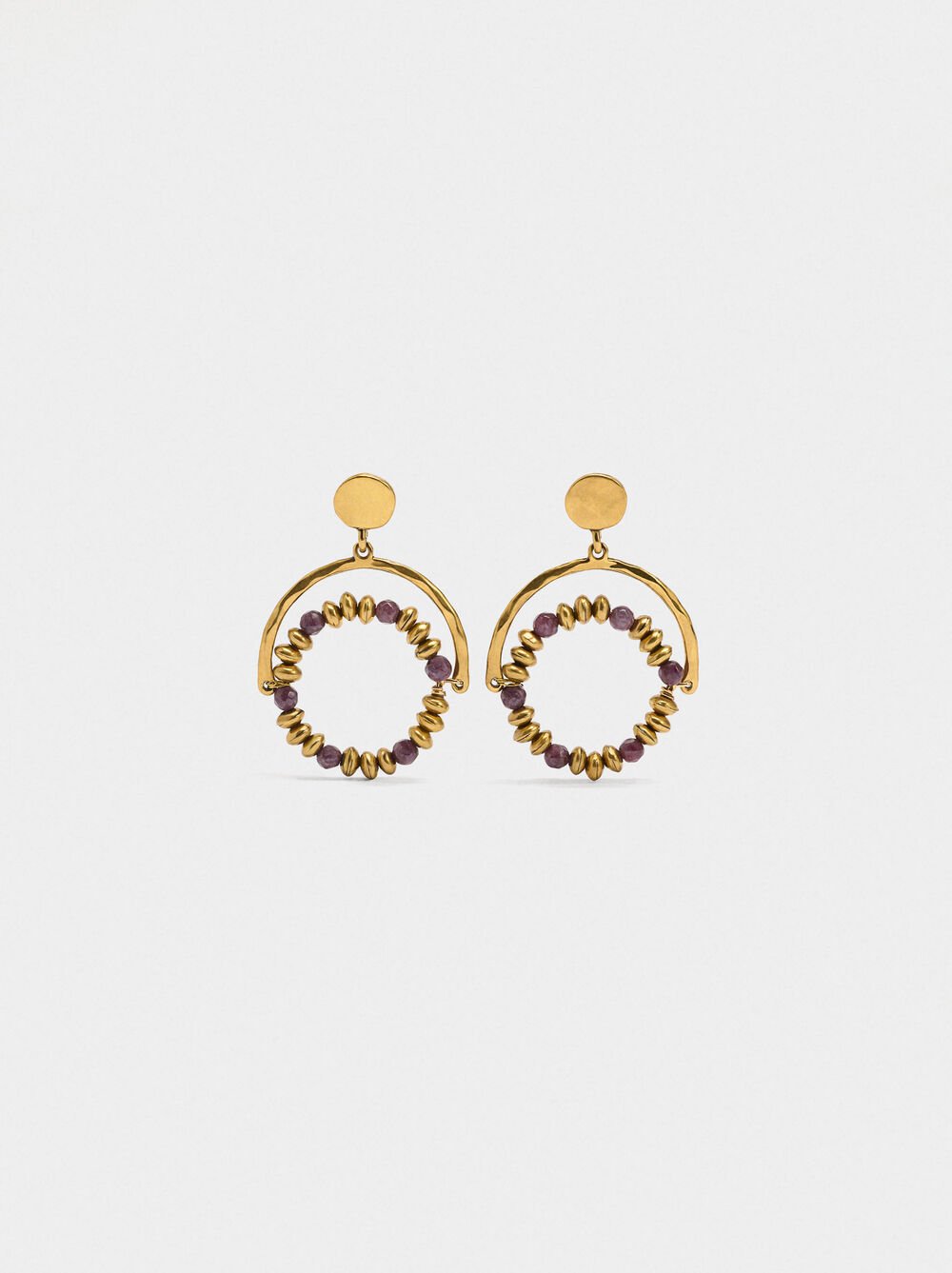 Pendientes de arco con aro