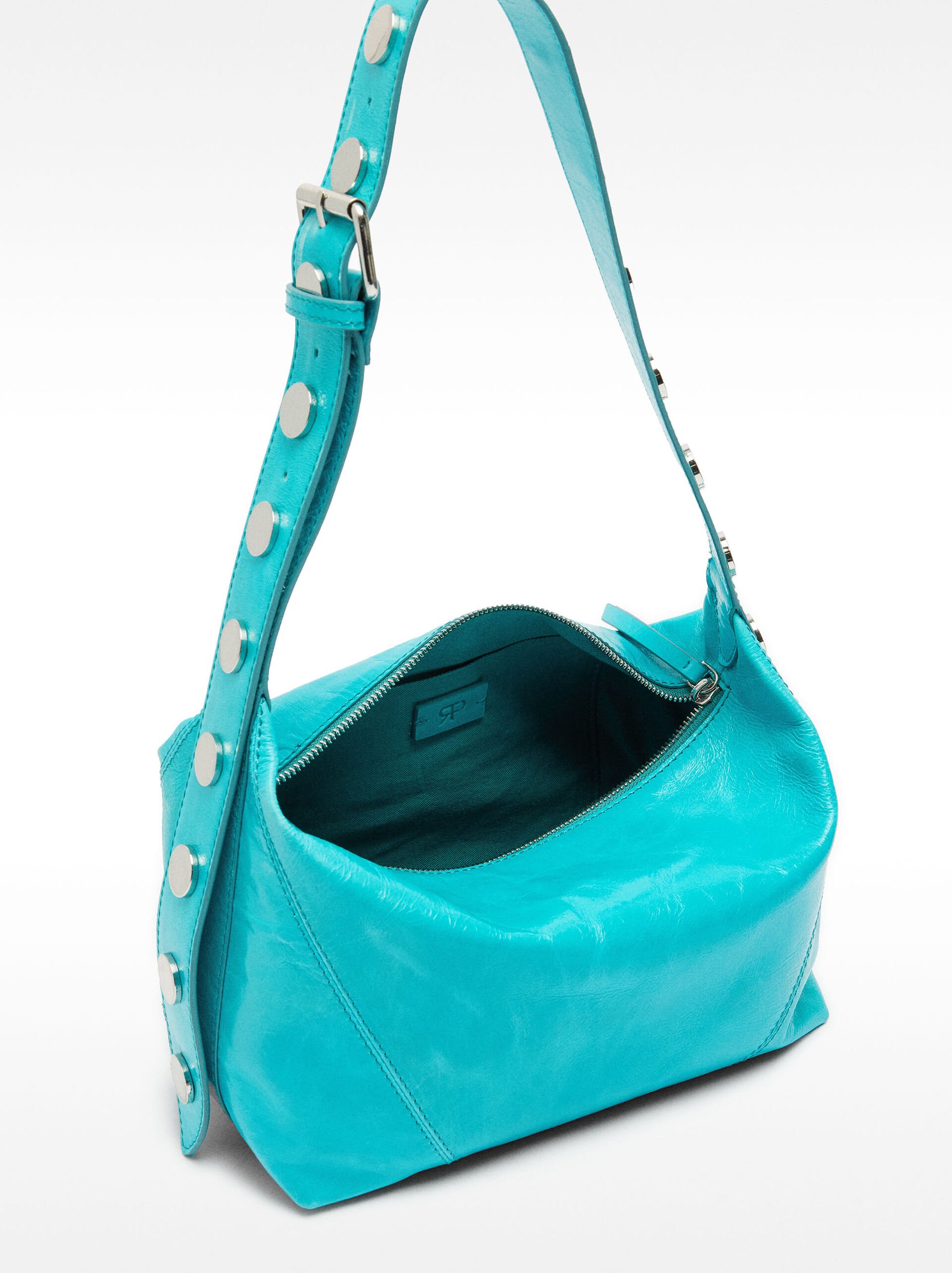 Bolso de hombro de piel image number 4.0