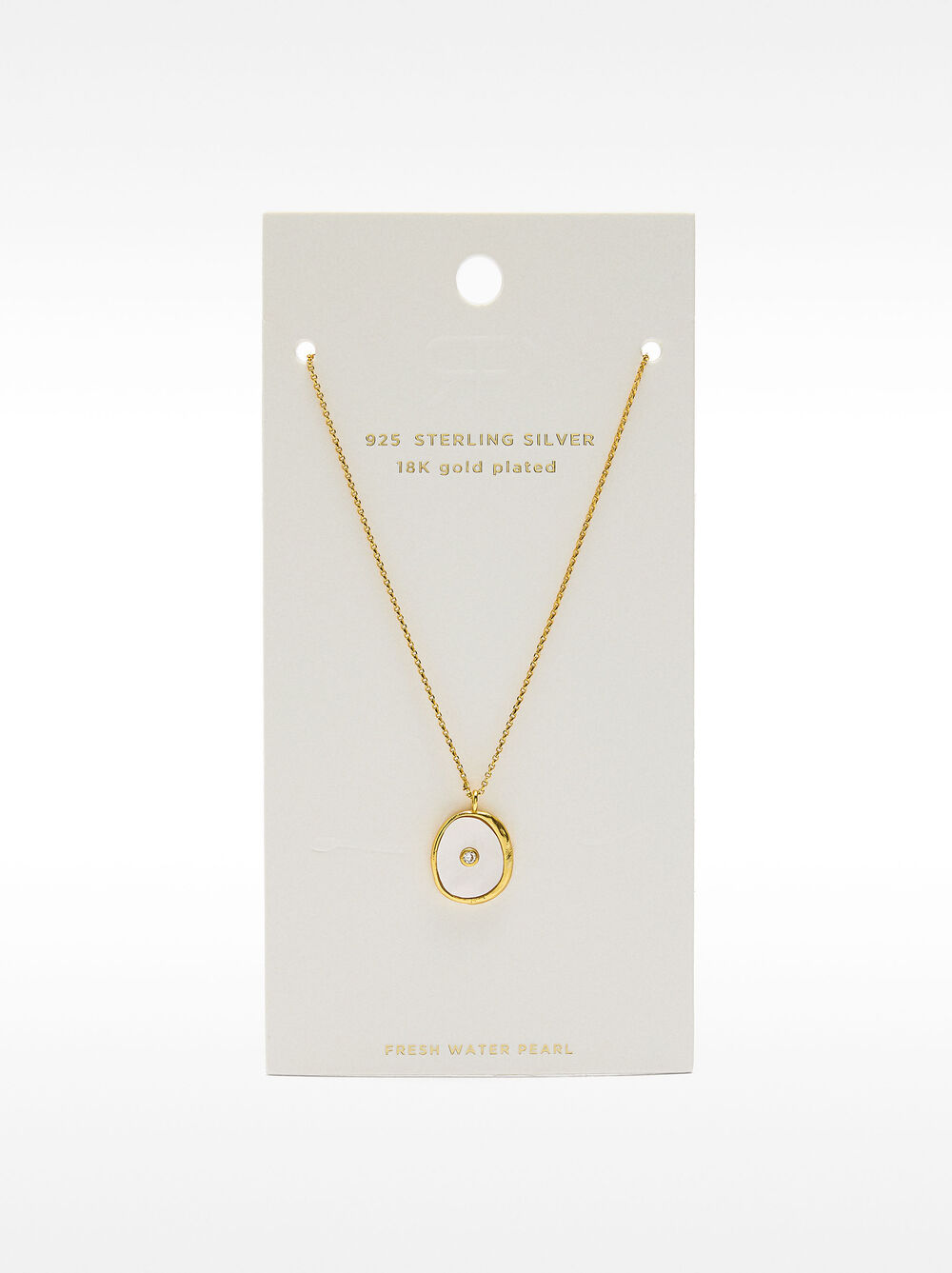 Collaret de perla d’aigua dolça i zirconita – plata de llei 925