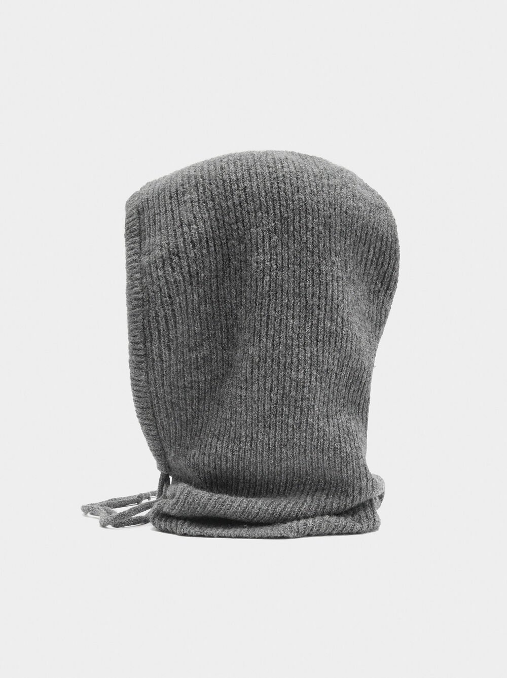 Knit balaclava with straps