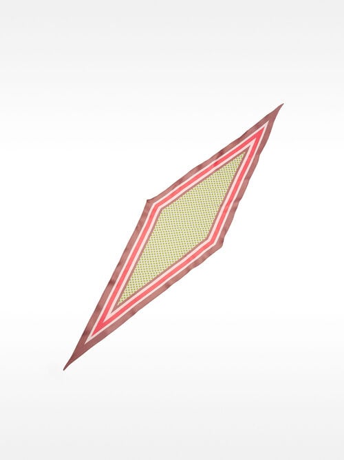 Foulard en losange imprimé
