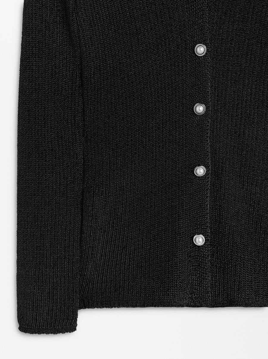 Cardigan en maille lurex