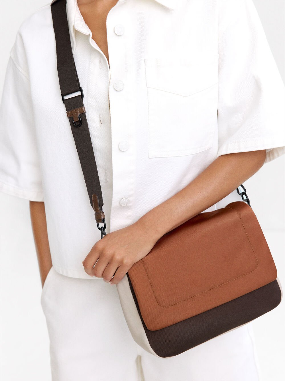 Bolso bandolera color block