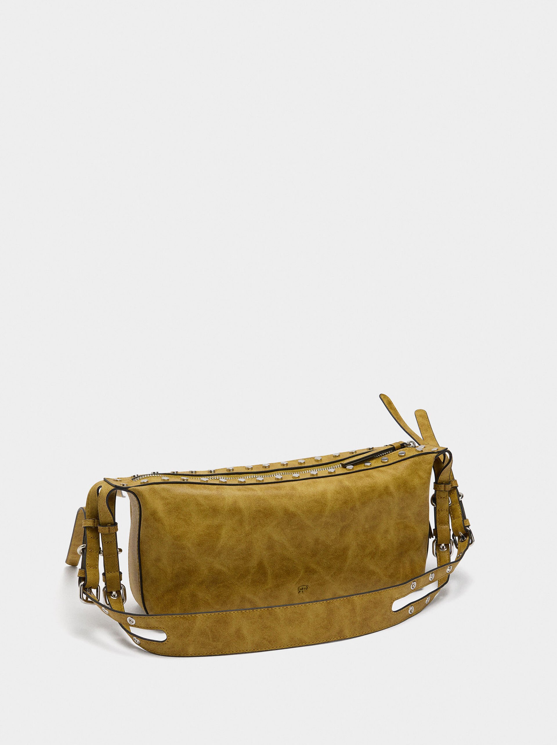 Shoulder bag with studs  image number 2.0