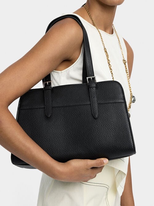 Bolso tote con textura