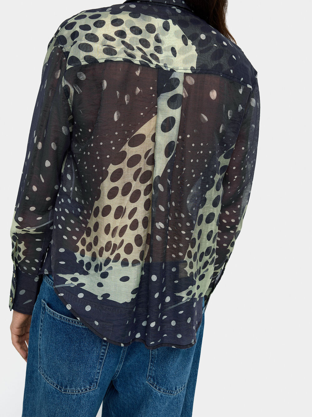 Printed lyocell shirt