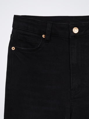 Online Exclusive - Denim Skinny Trousers, Black, hi-res