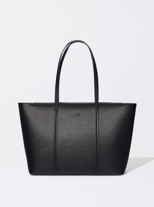 Shopper Bag For 13” Laptop - Black - Woman - Tote bags 